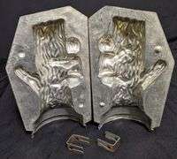 ANTIQUE CHOCOLATE MOLD YOUNG BOY CLIMBING TREE