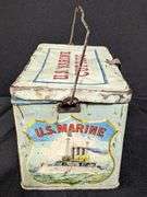 US MARINE CUT PLUG TOBACCO TIN