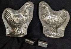 ANTIQUE CHOCOLATE MOLD HEN CHICKEN
