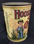 1# PAPER LABEL TIN CAN HOOSIER BOY COFFEE INDIANAPOLIS INDIANA