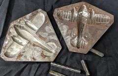 ANTIQUE CHOCOLATE MOLD TWIN ENGINE AIRPLANE