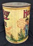 1# PAPER LABEL TIN CAN HOOSIER BOY COFFEE INDIANAPOLIS INDIANA