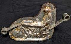 ANTIQUE CHOCOLATE MOLD MANON MOTORCYCLE ANTON REICHE DRESDEN