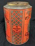 TIN COUNTRY STORE TIN BIN TIGER CHEWING TOBACCO 5¢ PACKAGES