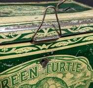 GREEN TURTLE CIGARS TIN 3 FOR 5¢ GORDON CIGAR & CHEROOT CO PATTERSON BROS RICHMOND VA