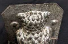 ANTIQUE CHOCOLATE MOLD OWL BIRD