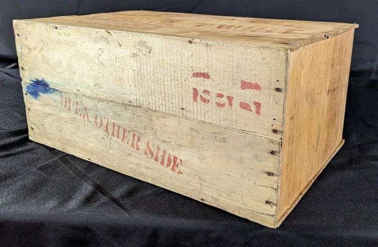 EAGLE TOBACCO CO QUINCY TWIST WOOD TOBACCO CRATE QUINCY ILLINOIS