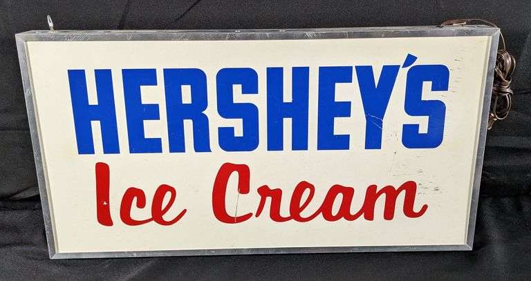 HERSHEY'S ICE CREAM LIGHTED SIGN