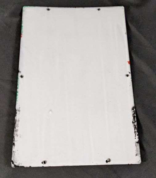 1947 PORCELAIN GAS PUMP SIGN TEXACO SKY CHIEF GASOLINE