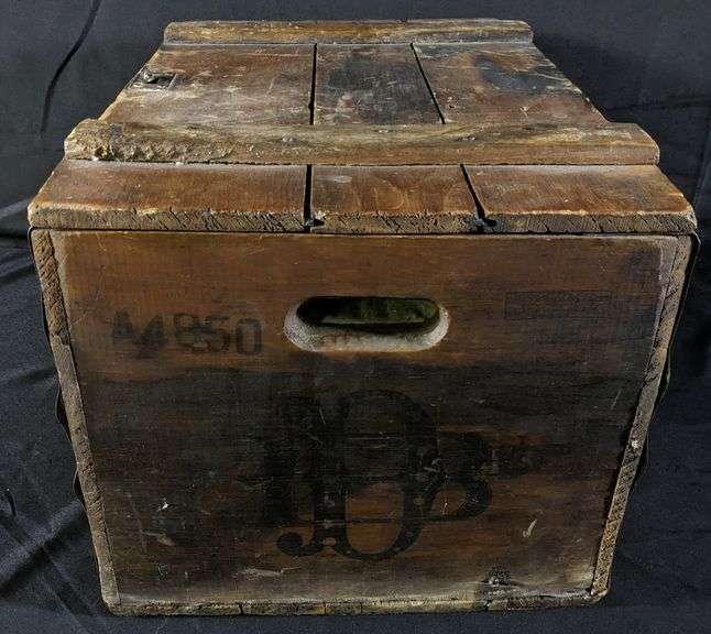 PRE PRO WOOD BEER CRATE CASE DICK BROS BOTTLED BEER QUINCY ILLINOIS