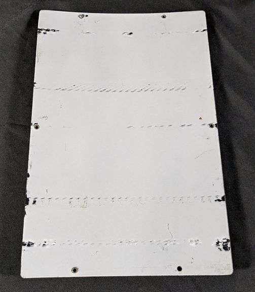 1945 PORCELAIN GAS PUMP SIGN TEXACO FIRE CHIEF GASOLINE