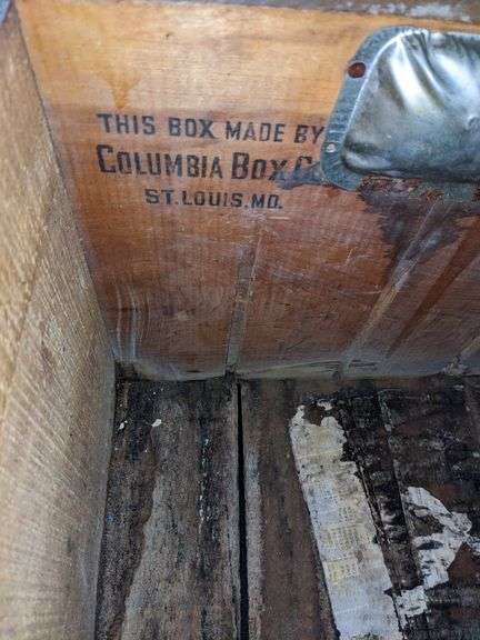 PRE PRO WOOD BEER CRATE CASE DICK BROS BOTTLED BEER QUINCY ILLINOIS