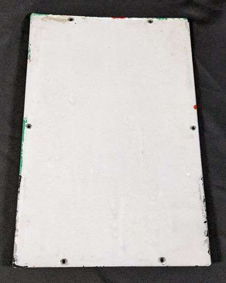 1947 PORCELAIN GAS PUMP SIGN TEXACO SKY CHIEF GASOLINE