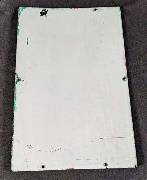 1947 PORCELAIN GAS PUMP SIGN TEXACO SKY CHIEF GASOLINE