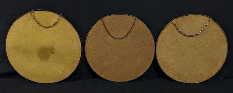 3 ANTIQUE CHIMNEY FLUE COVERS FRUIT & BASKETS