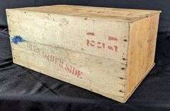 EAGLE TOBACCO CO QUINCY TWIST WOOD TOBACCO CRATE QUINCY ILLINOIS