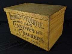 PAPER LABEL WOOD CRATE RIEDINGER & OERTLE CRACKERS QUINCY ILLINOIS