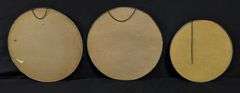 3 ANTIQUE VICTORIAN CHIMENY FLUE COVERS FRUIT & FLOWERS