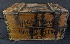 PRE PRO WOOD BEER CRATE CASE DICK BROS BOTTLED BEER QUINCY ILLINOIS