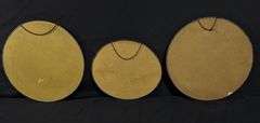 3 ANTIQUE VICTORIAN CHIMNEY FLUE COVERS FRUIT & BASKETS