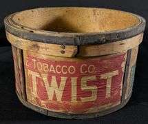 WELLMAN DWIRE TOBACCO CO GRANGER TWIST ST LOUIS TOBACCO CONTAINER
