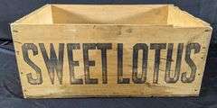 PAPER LABEL WOOD CRATE SWEET LOTUS TOBACCO QUINCY ILLINOIS