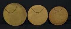 3 ANTIQUE VICTORIAN CHIMNEY FLUE COVERS YOUNG GIRLS