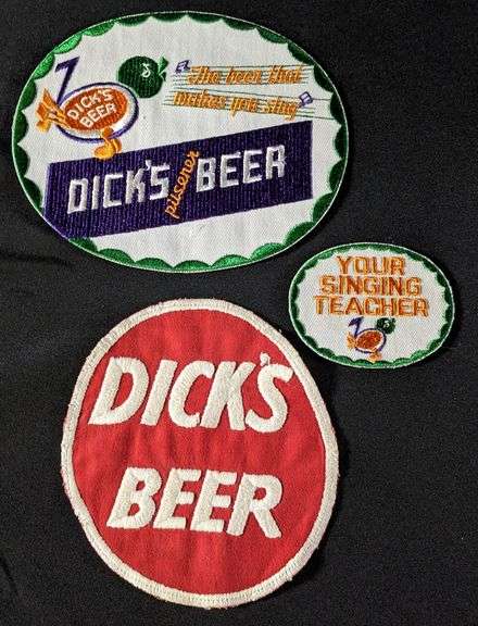 DICK'S BEER QUINCY ILLINOIS PATCHES