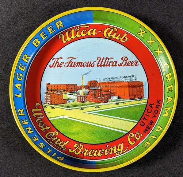 UTICA CLUB BEER WEST END BREWING UTICA NEW YORK BEER TRAY