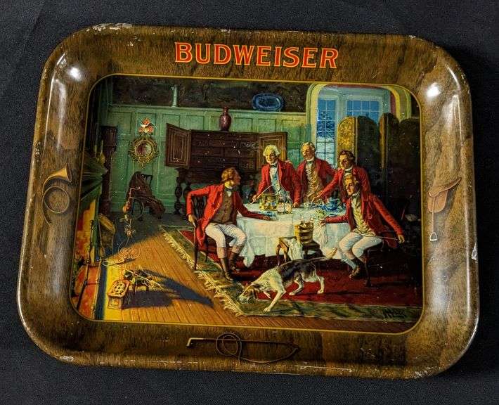 ANHEUSER BUSCH BUDWESIER BEER TRAY ST LOUIS MISSOURI