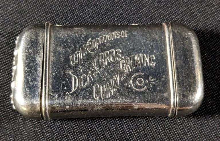 PRE PRO DICK & BROS BREWING QUINCY ILLINOIS BEER POCKET MATCH SAFE HOLDER