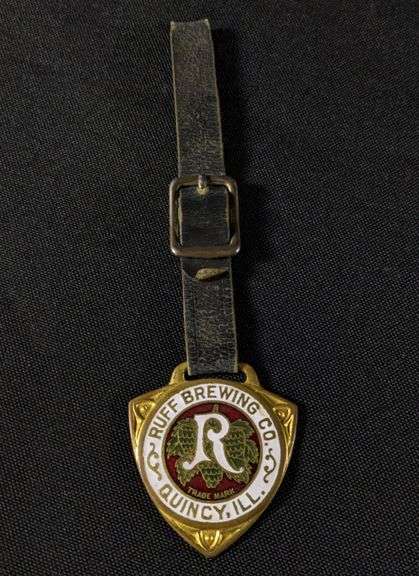PRE PRO RUFF BREWING QUINCY ILLINOIS BEER WATCH FOB
