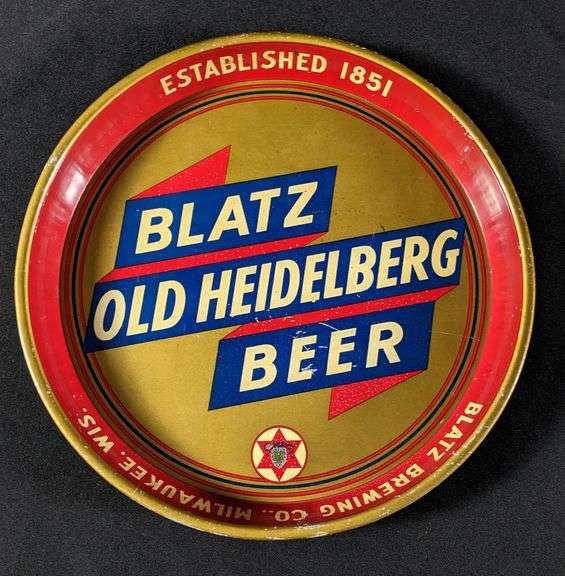 BLATZ OLD HEIDELBERG BEER TRAY MILWAUKEE WISCONSIN