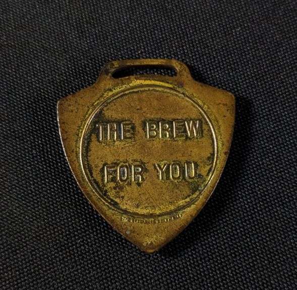 PRE PRO RUFF BREWING CO QUINCY ILLINOIS BEER WATCH FOB