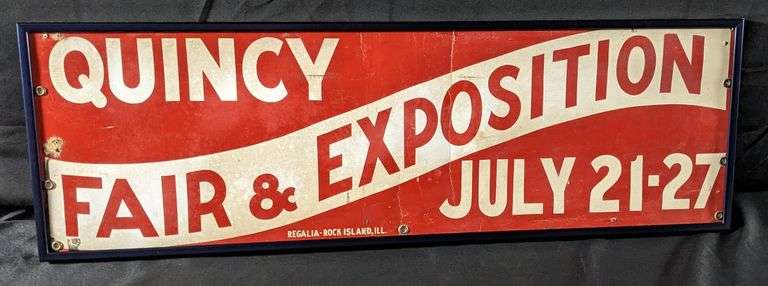 QUINCY FAIR & EXPOSITION CARDSTOCK POSTER SIGN (ILLINOIS)