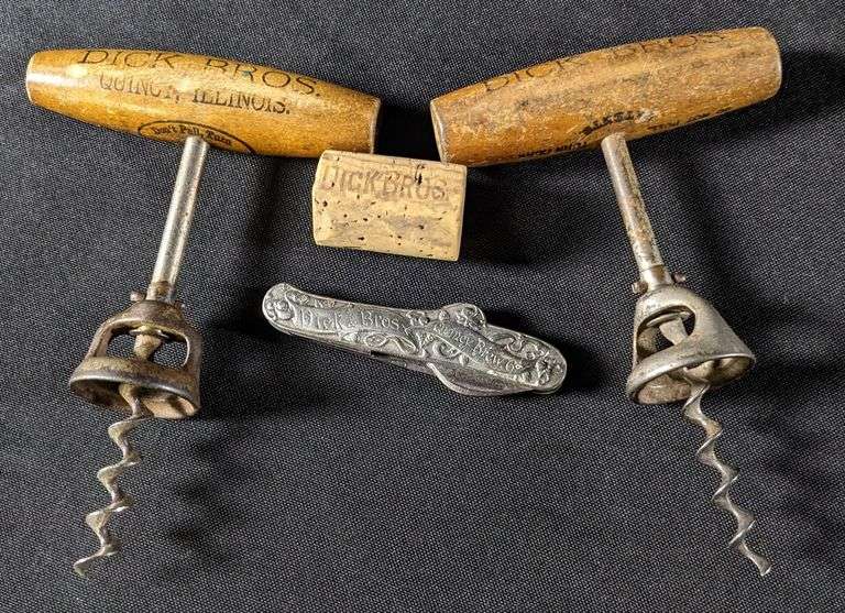 PRE PRO DICK BROS BREWING QUINCY ILLINOIS CORKSCREWS & CORK