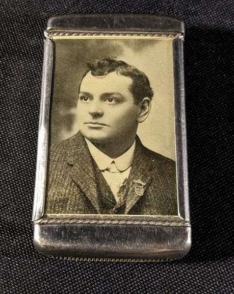 PRE PRO CELLULOID POCKET MATCH SAFE CHAS H VANDEN BOOM SALOON QUINCY ILLINOIS