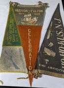 1911 CHICAGO & 1912 HO-HO-KUS NEW JERSEY AVIATION MEET & 1909 HUDSON FULTON CELEBRATION FELT PENNANT