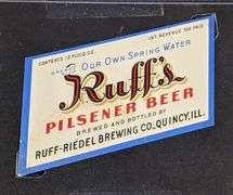 RUFF RIEDEL BREWING QUINCY IL BEER BOTTLE LABELS BOCK BURG-MEISTER CLIQUE NOXALL EXPORT JAEGER BRAU 