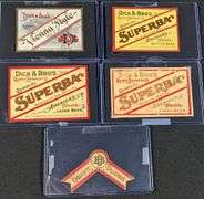 DICK & BRO'S QUINCY ILLINOIS BEER BOTTLE LABELS VIENNA STYLE SUPERBA
