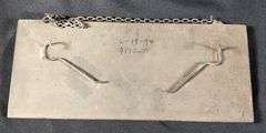 SCALLOPED EDGE GLASS SIGN H. A. KLEIN CIGARS & TOBACCO