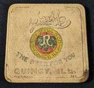PRE PRO RUFF BREWING CO QUINCY ILLINOIS BEER COASTER
