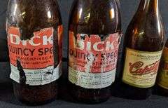 4 PAPER LABEL DICK'S BEER BOTTLES QUINCY ILLINOIS LINCOLN NEBRASKA