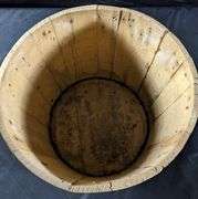 ANTIQUE WOOD COUNTRY STORE CONTAINER RIEDINGER & OERTLE WORLDS FAIR MIXED CANDY QUINCY ILLINOIS