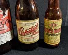 4 PAPER LABEL DICK'S BEER BOTTLES QUINCY ILLINOIS LINCOLN NEBRASKA