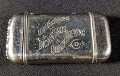 PRE PRO DICK & BROS BREWING QUINCY ILLINOIS BEER POCKET MATCH SAFE HOLDER