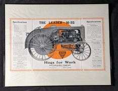 DAYTON DOWN THE LEADER 16-32 TRACTOR POSTER SALES BROCHURE QUINCY ILLINOIS