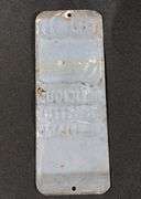 EMBOSSED TIN DOOR PUSH SIGN WASHINGTON CRISPS TOASTED CORN FLAKES CEREAL (QUINCY IL)