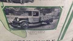EARLY 1930'S DODGE TRUCK DEALERSHIP POSTER SIGN