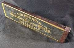 UNUSUAL SHAPE GEM CITY TOBACCO WORKS QUINCY ILLINOIS GOLDEN RULE TOBACCO TIN